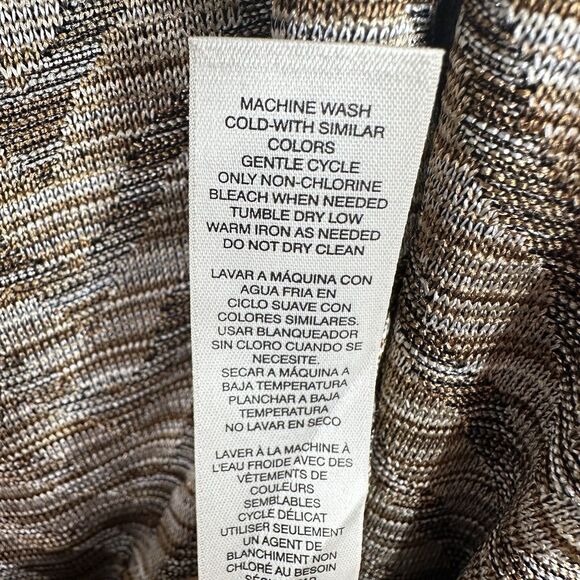 Chico’s Collection Metallic Chevron Open Front Jacket Size 3 (XL/16) - Picture 10 of 16